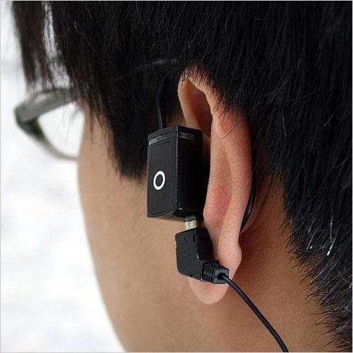 酷似蓝牙耳机全球最小MP3播放器登场